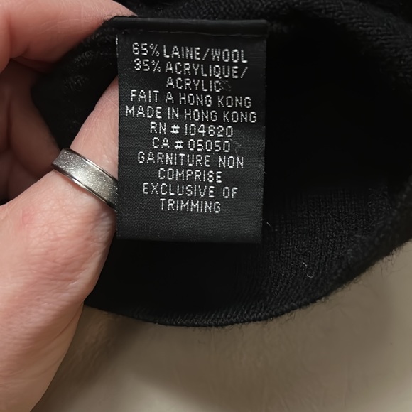 Jacob flattering fitted wool extra warm black dress - Picture 6 of 6